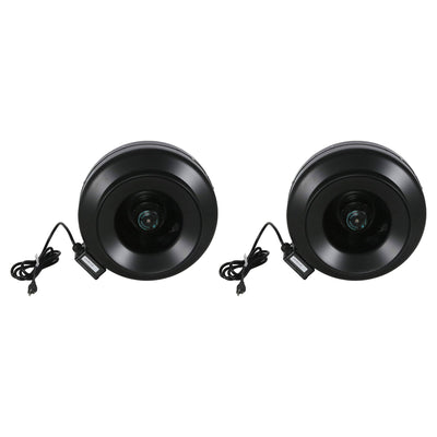 Hurricane 12" Commercial Grade Inline Wall Fan For HVAC & Ventilation (2 Pack) - VMInnovations