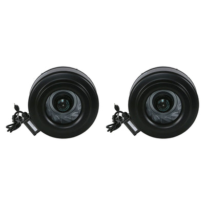 Hurricane 10" Commercial Grade Inline Wall Fan For HVAC & Ventilation (2 Pack) - VMInnovations