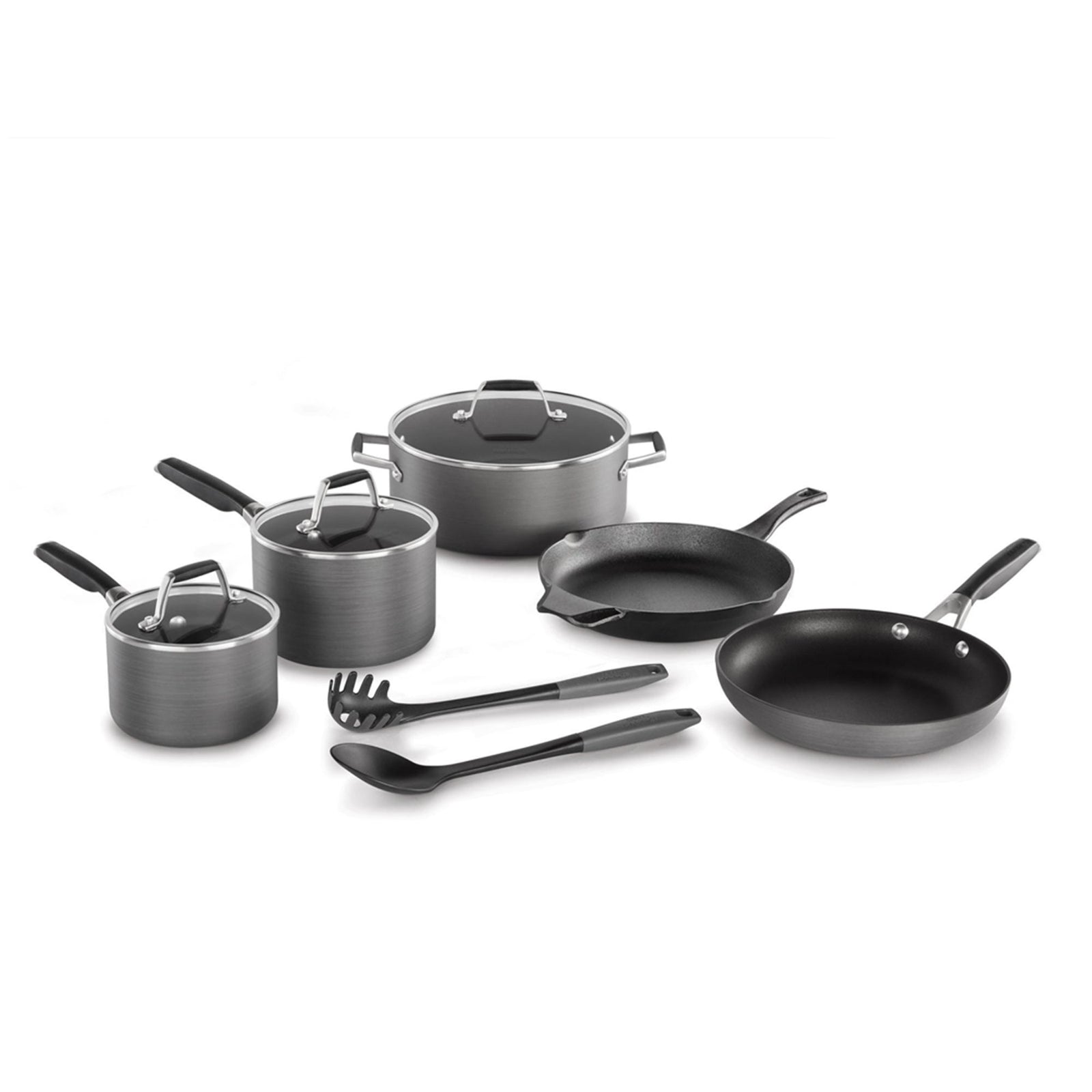 Calphalon Select Classic Hard Water Based Anodized Nonstick 10 Piece Cooking Set - VMInnovations