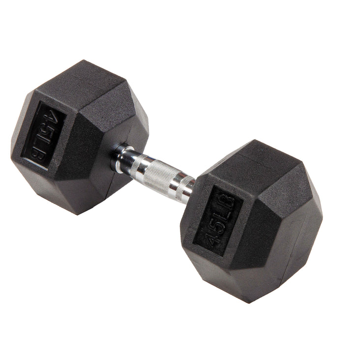 Signature Hex Dumbbells Strength Training Workout Equipment Set, 45lbs(Open Box)