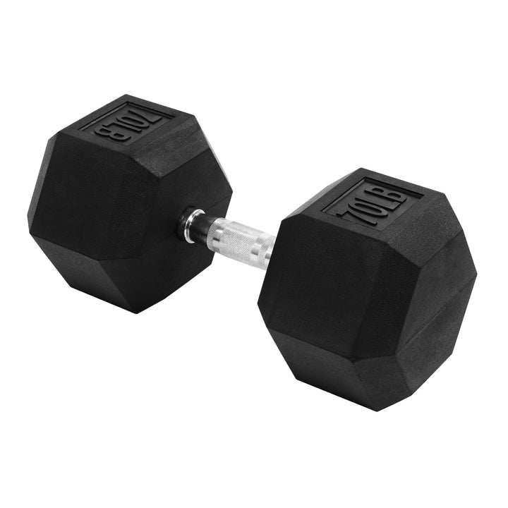 Signature Fitness Dumbbell Strength Training Workout Equipment, 70 lb (Open Box)