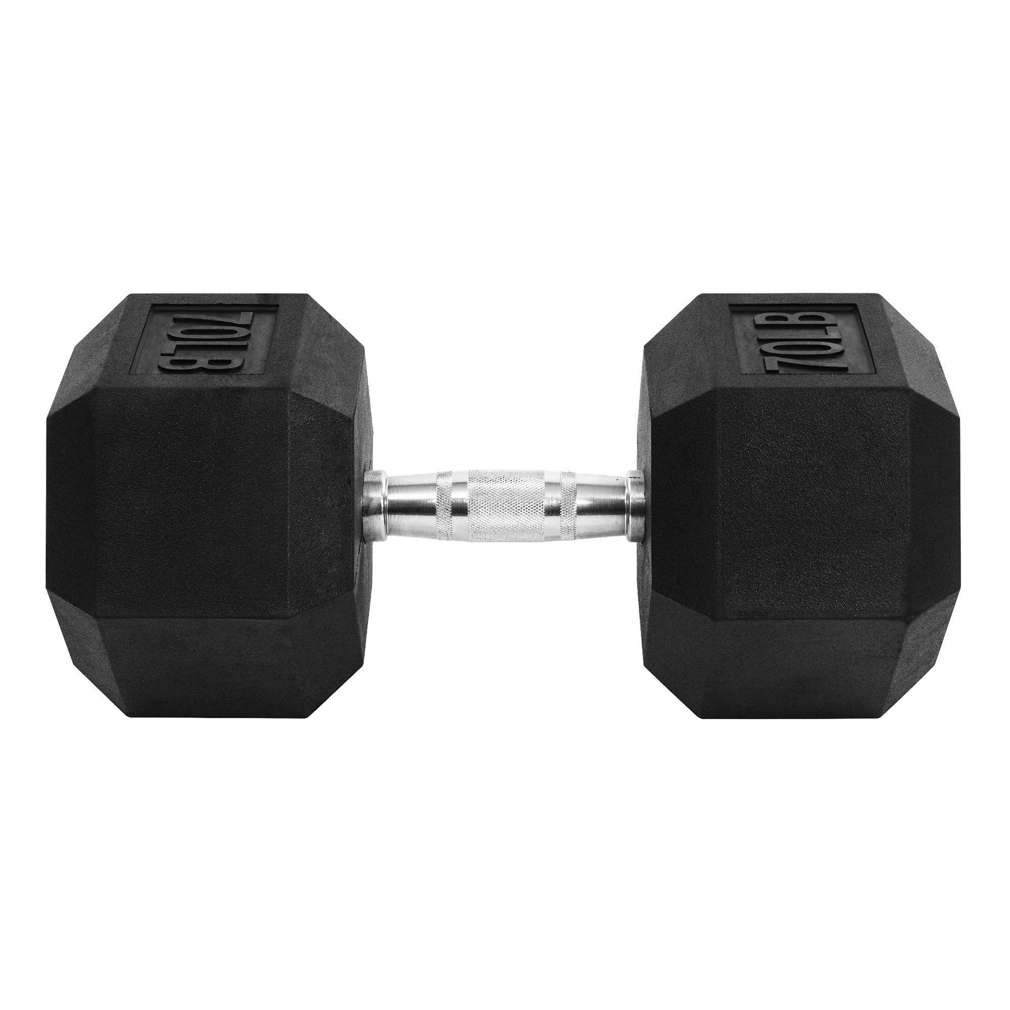 Signature Fitness Hex Single Dumbbell Training Workout Equipment, 70 lb (Used) - VMInnovations