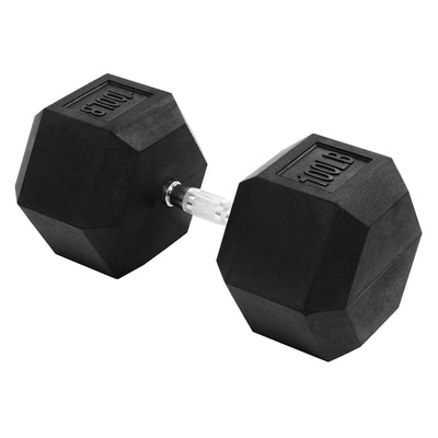Signature Fitness Hex Dumbbell Training Workout Equipment, 100 lb (Open Box) - VMInnovations