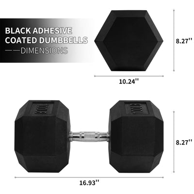 Signature Fitness Hex Dumbbell Training Workout Equipment, 100 lb (Open Box) - VMInnovations