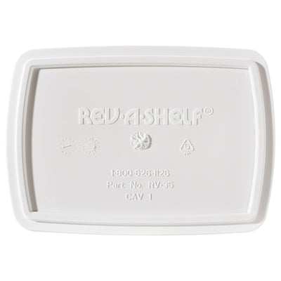 Rev-A-Shelf Polymer Replacement 35 qt. Trash Bin, White, 2 Pack, RV-35-11-2 - VMInnovations
