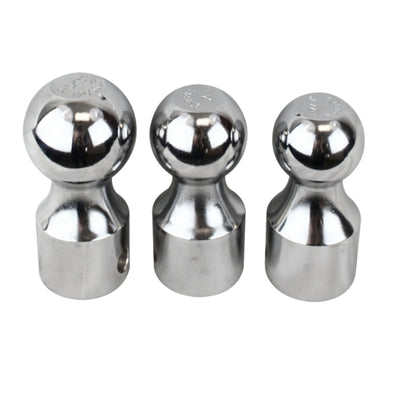 Aluma-Tow 2 5/16 Inch Powder Coated Hitch Ball Replacement, Chrome Plated Steel - VMInnovations