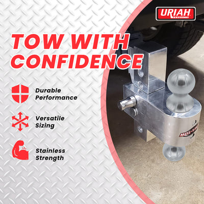 Aluma-Tow 1 7/8 Inch Powder Coated Hitch Ball Replacement, Chrome Plated Steel - VMInnovations