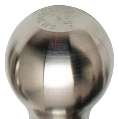 Aluma-Tow 2 5/16 Inch Powder Coated Hitch Ball, Stainless Steel (Open Box) - VMInnovations