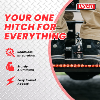 Aluma-Tow Aluminum Tow Step w/ 24" Long 4 Trailer Electrical Connector(Open Box) - VMInnovations