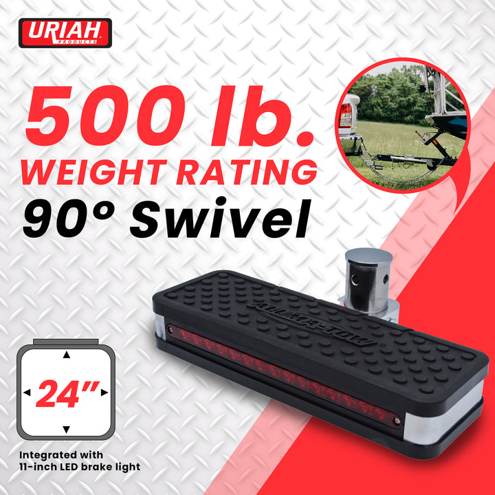 Aluma-Tow Aluminum Tow Step w/ 24 Inch Long 4 Flat Trailer Electrical Connector - VMInnovations