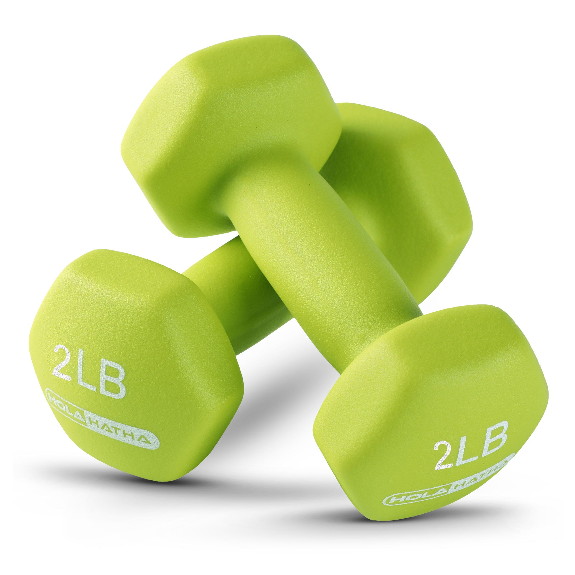 HolaHatha 1, 2 & 3lb Neoprene Dumbbell Strength Weight Set w/Rack (Open Box) - VMInnovations