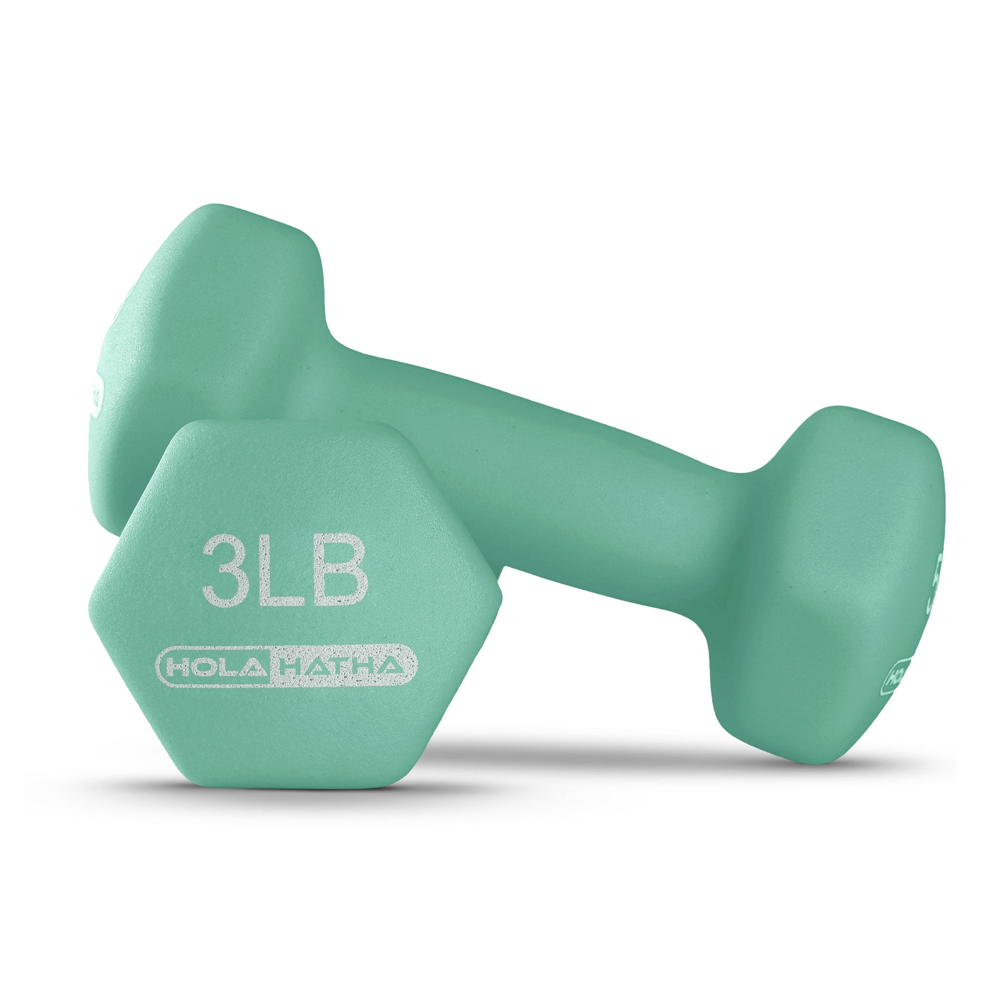 HolaHatha 1, 2 and 3 lb Neoprene Dumbbell Strength Training Set w/Rack(Open Box) - VMInnovations