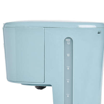 Haden Brighton 12 Cup Sleek Modern Nautical Coffee Maker, Sky Blue (Open Box) - VMInnovations