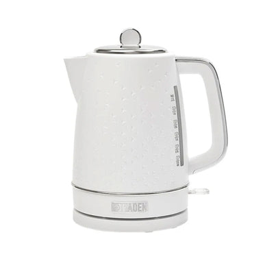 Haden Electric Kettle Textured w/Auto Shut Off & Light Indicator, White (Used)