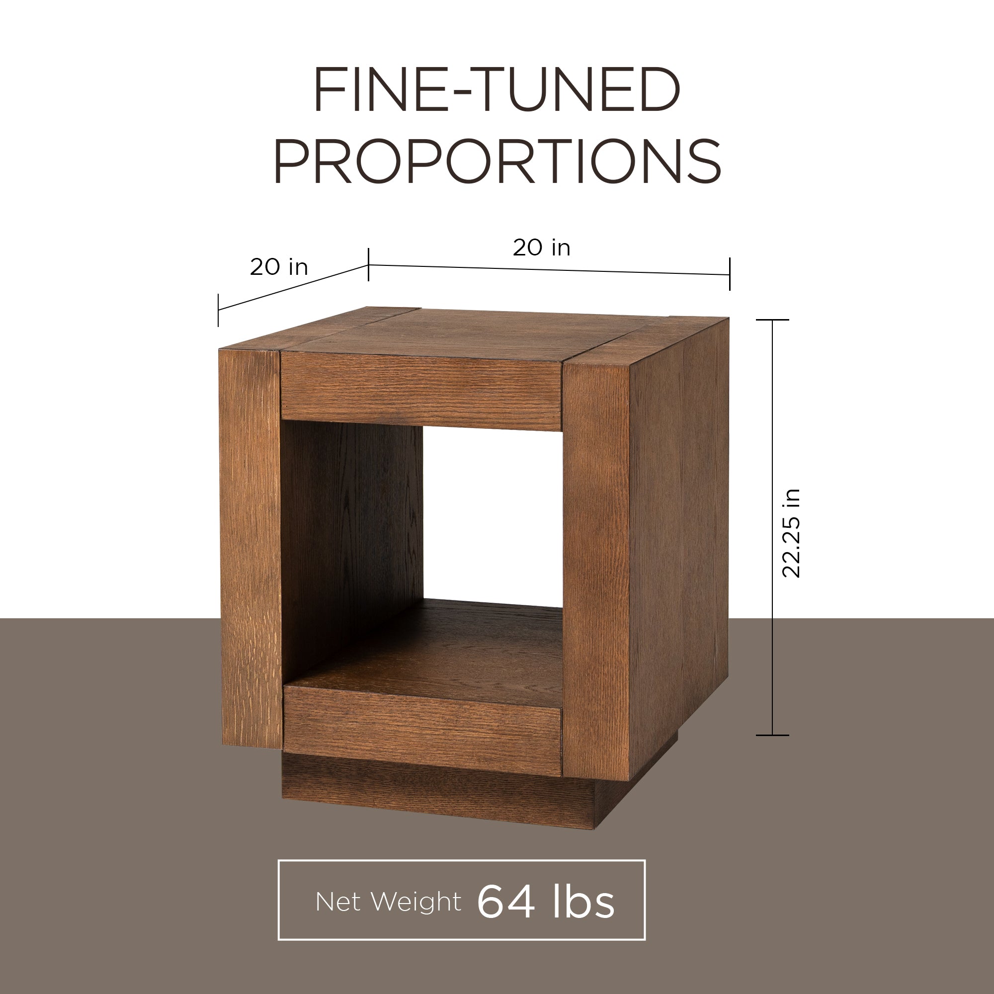 Maven Lane Artemis Wooden Coffee Table and Set of 2 Side Tables, Refined Brown - VMInnovations