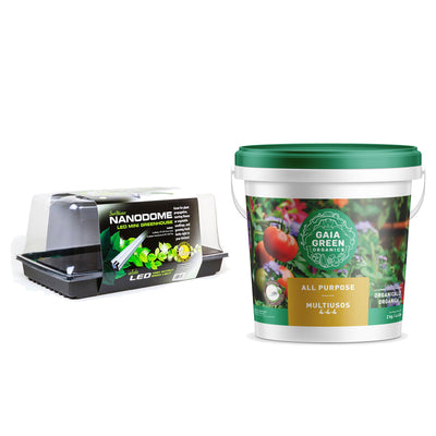 SunBlaster LED Mini Greenhouse Kit  + GAIA GREEN All Purpose 2 Kilos Plant Food