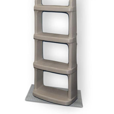 Main Access Large Ladder Guard Mat, Gray + Main Access iStep Step Ladder, Taupe - VMInnovations