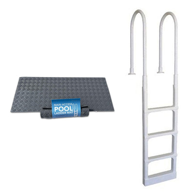 Main Access Large Guard Mat, Gray + New Main Access ProSeries Ladder, White - VMInnovations