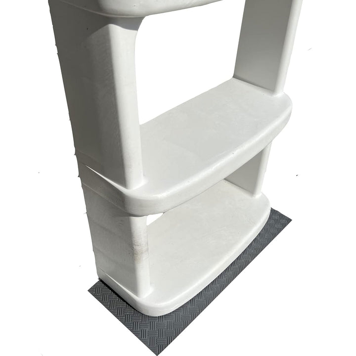 Main Access Large Pool Step Ladder, Gray + Main Access Swim Pool Ladder, Taupe
