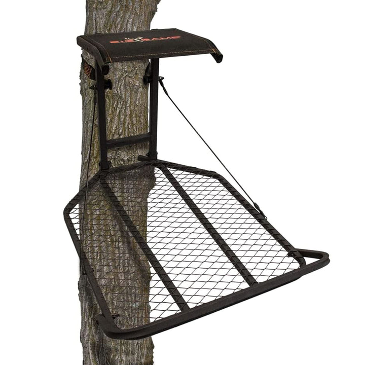 Big Game Captain XC Steel Treestand w/14 x 8 in. Flip-Back Seat, Black (Used) - VMInnovations