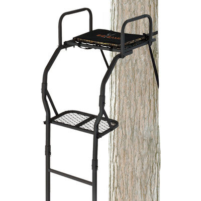 Big Game The Warrior Pro 1 Person Hunting Ladder Tree Stand, Black (Open Box)