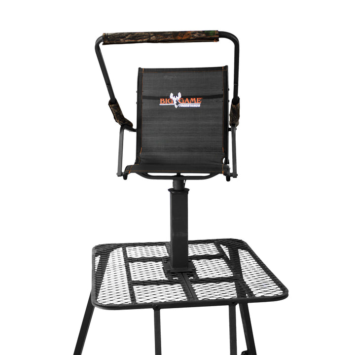 Big Game 12.5 Ft Tripod Stand, Deer Hunting Ladder w/ Rotating Seat (Open Box)