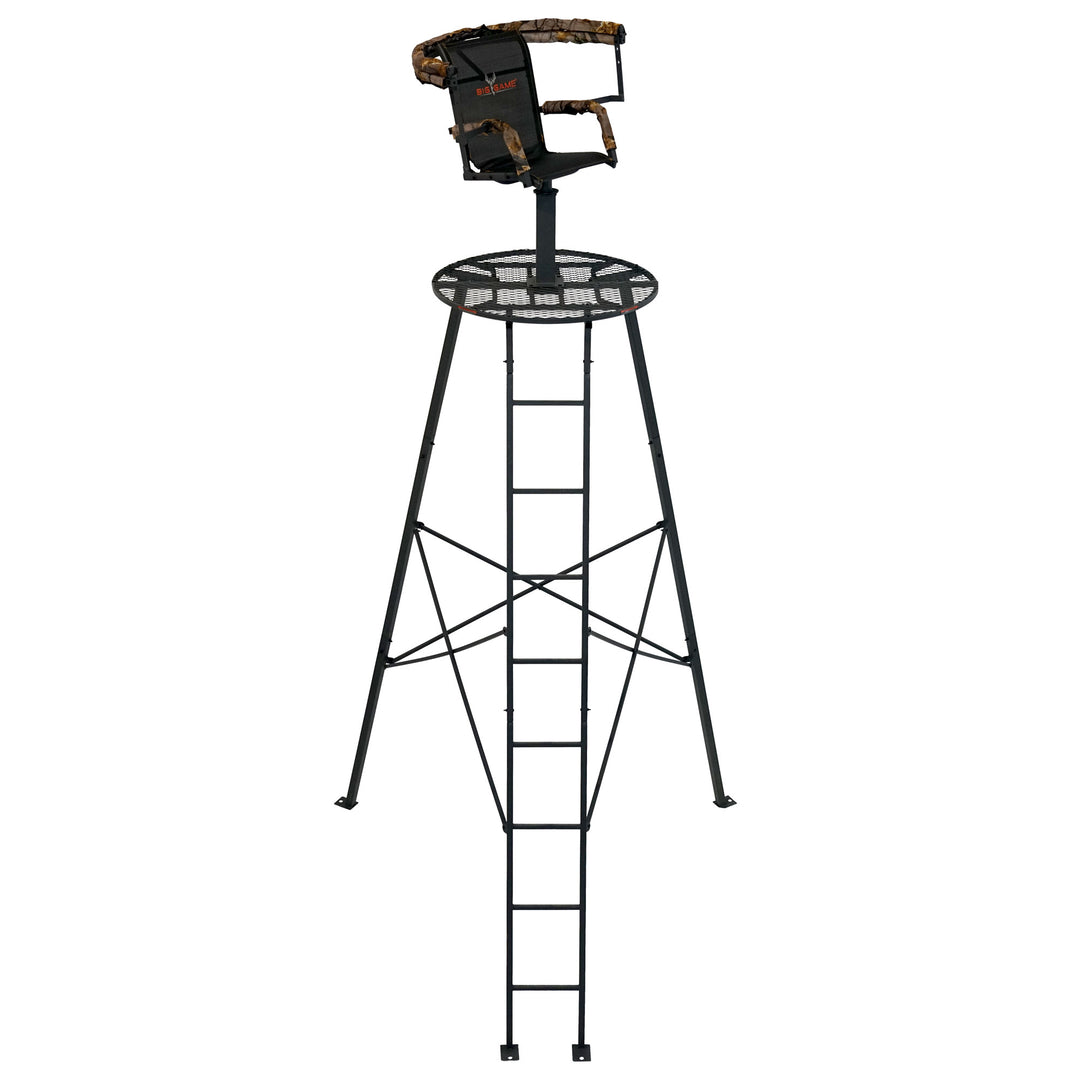 Big Game Apex 12.5ft Tripod Stand, Deer Hunting Ladder with Rotating Seat (Used) - VMInnovations