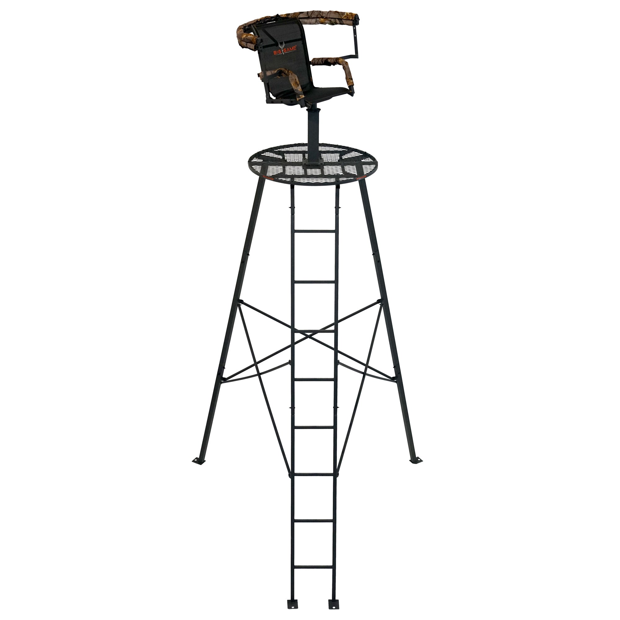 Big Game Apex Tripod Stand, Deer Hunting Ladder with Rotating Seat (For Parts)