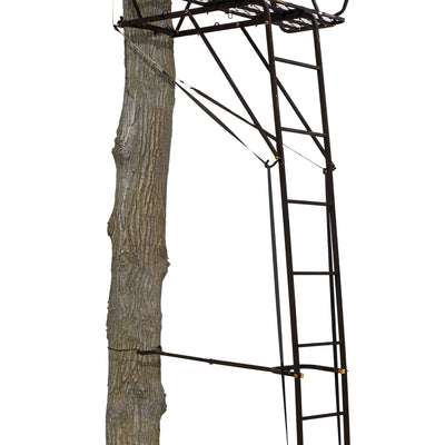 Muddy Stronghold 2.5 Hunting 18ft Ladderstand Tree Stand w/Hercules Grip (Used)