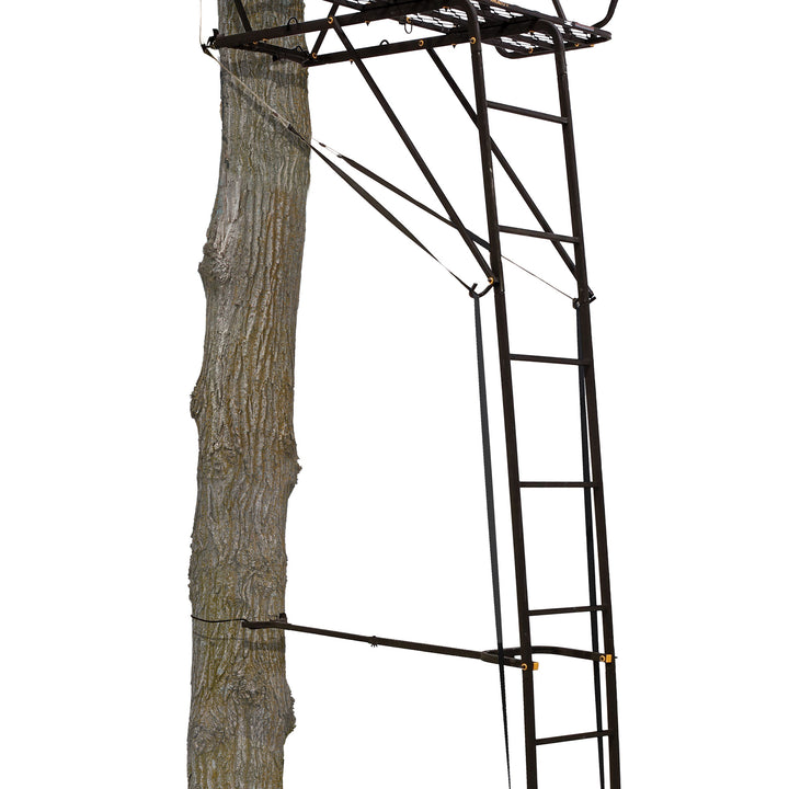 Muddy 2.5 Deer Hunting 18ft Ladderstand Tree Stand w/Hercules Grip (For Parts) - VMInnovations