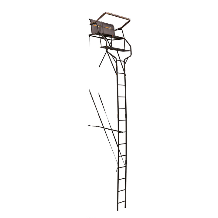 Muddy Droptine Deer Hunting Ladderstand, 2 Person Climbing Tree Stand (Open Box) - VMInnovations