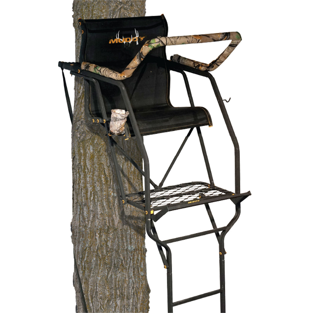 Muddy The Stronghold 1.5 Deer Hunting Ladderstand, 1 Person Tree Stand(Open Box)