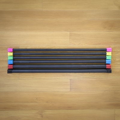 Fitvids 10lb Weighted Workout Bar, Total Body Exercise Bar for Strength Training