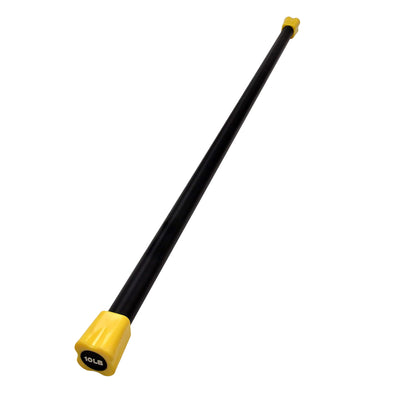 Fitvids 10lb Weighted Workout Bar, Total Body Exercise Bar for Strength Training