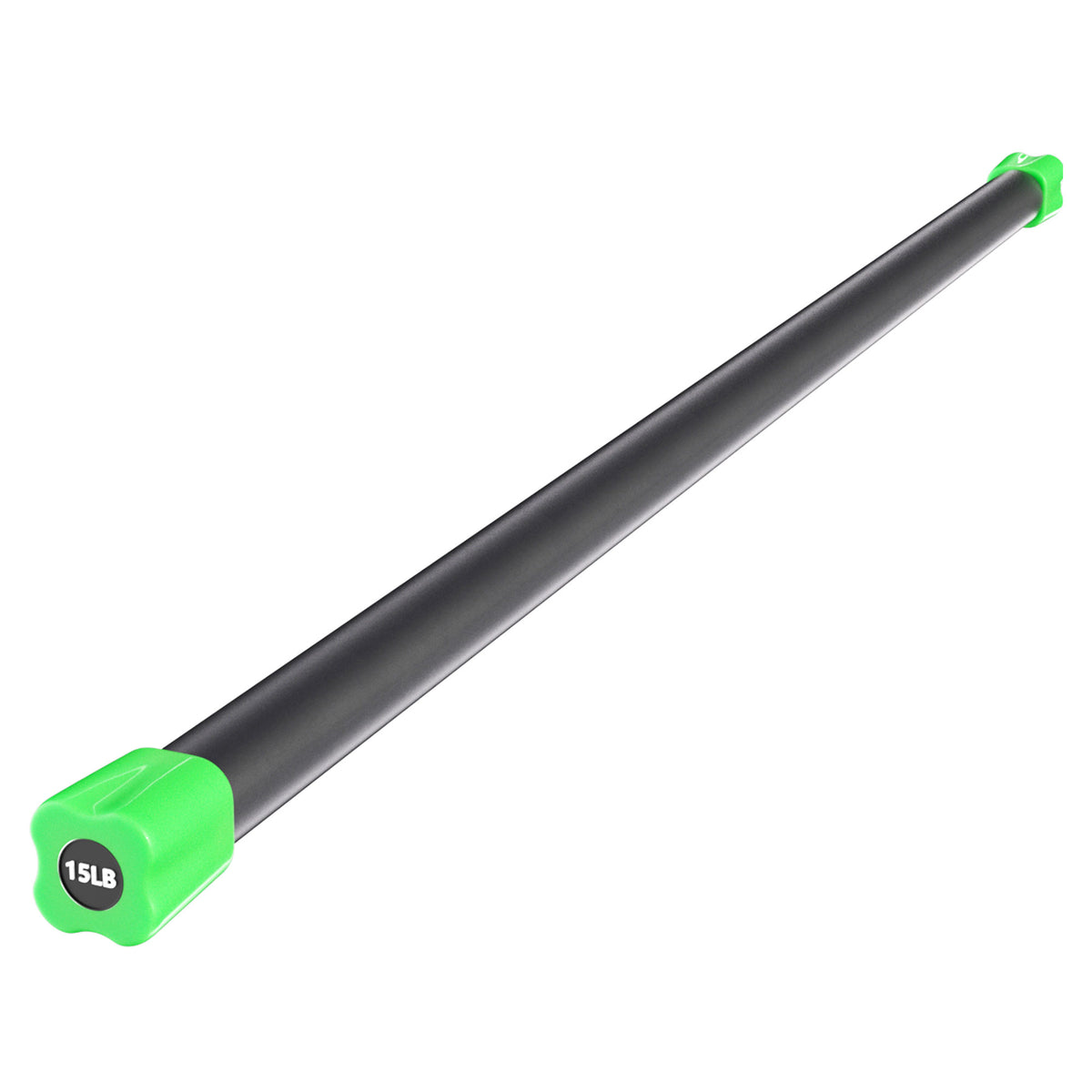 Signature Fitness Total Body Workout Steel Weighted Bar w/Padded Foam, 15 Pounds (Used)