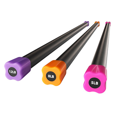 Signature Fitness Total Workout & Weighted Bar Padded Grip, 3pk (Open Box) - VMInnovations