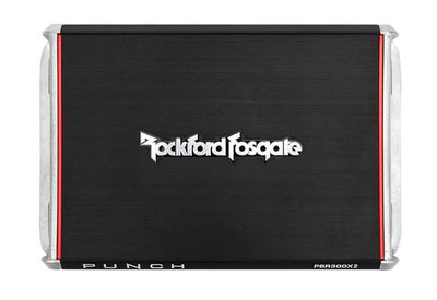 Rockford Fosgate PBR300X2 300 Watt 2-Channel Amplifier for Compact Sub Systems