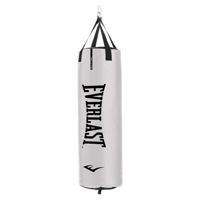 Everlast Elite Nevatear 70 Pound Heavy Bag with Hanging Strap and D Rings, White - VMInnovations