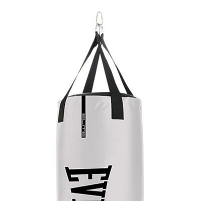 Everlast Elite 70lb Heavy Bag with Hanging Strap & D Rings, White (Open Box) - VMInnovations
