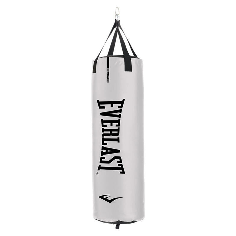 Everlast Single Station 100 Pound Punching Bag Stand and Kickboxing Bag, White