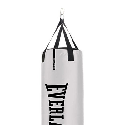 Everlast Single Station 100 Pound Punching Bag Stand and Kickboxing Bag, White
