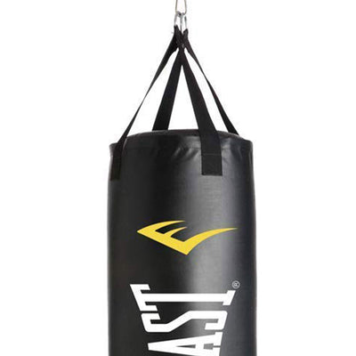 Everlast Single Station 100 Pound Punching Bag Stand and Kickboxing Bag, Black