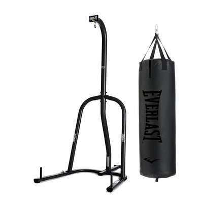 Everlast 100 Pound Bag Stand with Elite 2 Nevatear 80 Pound Punching Bag, Black - VMInnovations