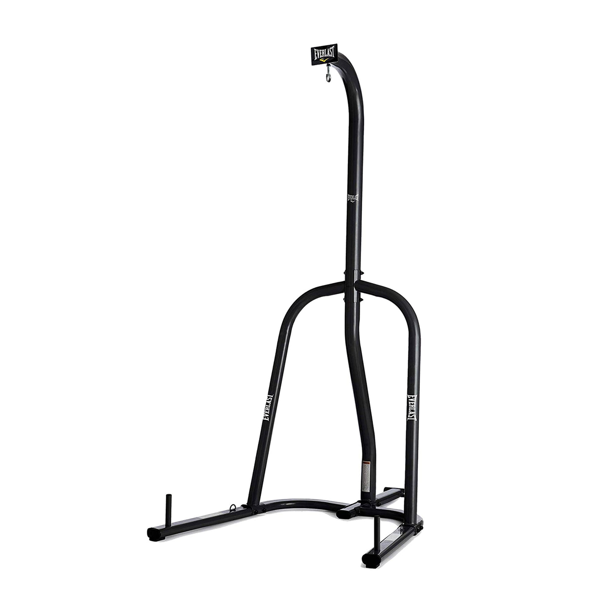 Everlast 100 Pound Bag Stand w/Bag Kit, Gloves, Hand Wraps & Bungee Cord, Black - VMInnovations
