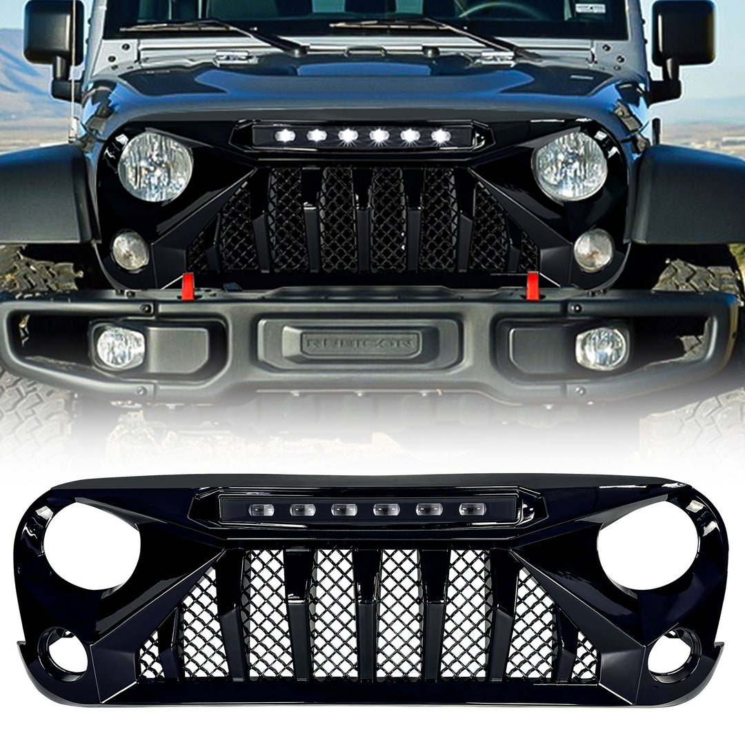 American Modified Grille Compatible with 07-18 Jeep Wrangler JK (Open Box) - VMInnovations