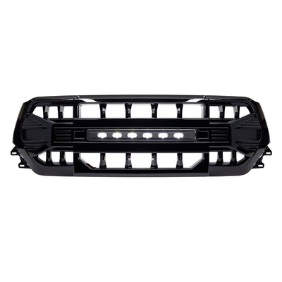 AMERICAN MODIFIED Armor Front Grille for 2019 to 2024 Dodge Ram, Glossy Black