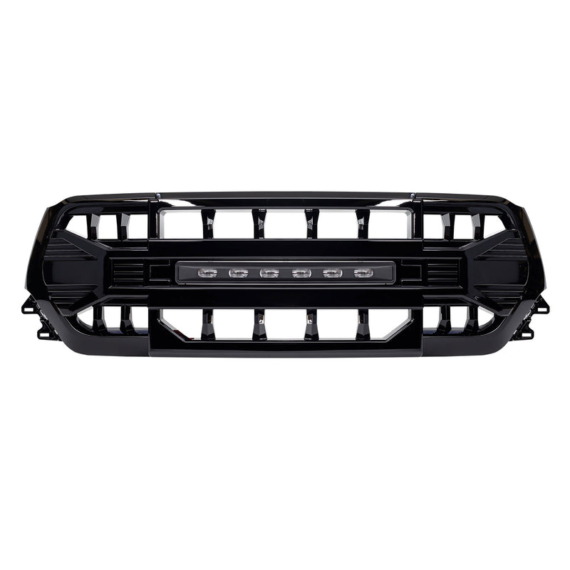 AMERICAN MODIFIED Armor Front Grille for 19-24 Dodge Ram, Glossy Black(Open Box)