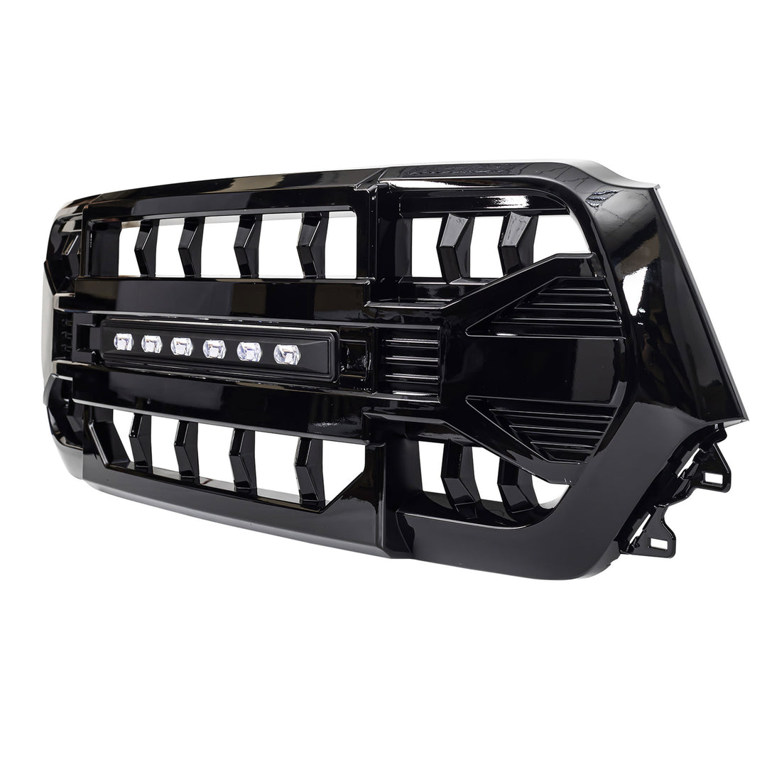 AMERICAN MODIFIED Armor Front Grille for 19-24 Dodge Ram, Glossy Black(Open Box) - VMInnovations