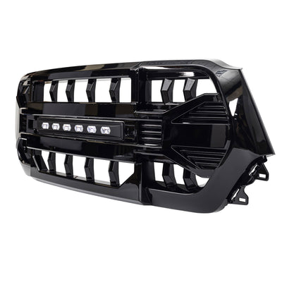 AMERICAN MODIFIED Armor Front Grille for '19-'24 Dodge Ram, Glossy Black (Used) - VMInnovations