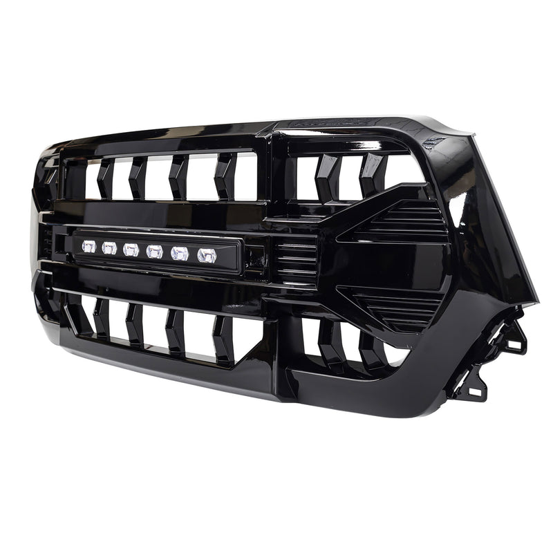 AMERICAN MODIFIED Armor Front Grille for 19-24 Dodge Ram, Glossy Black(Open Box)